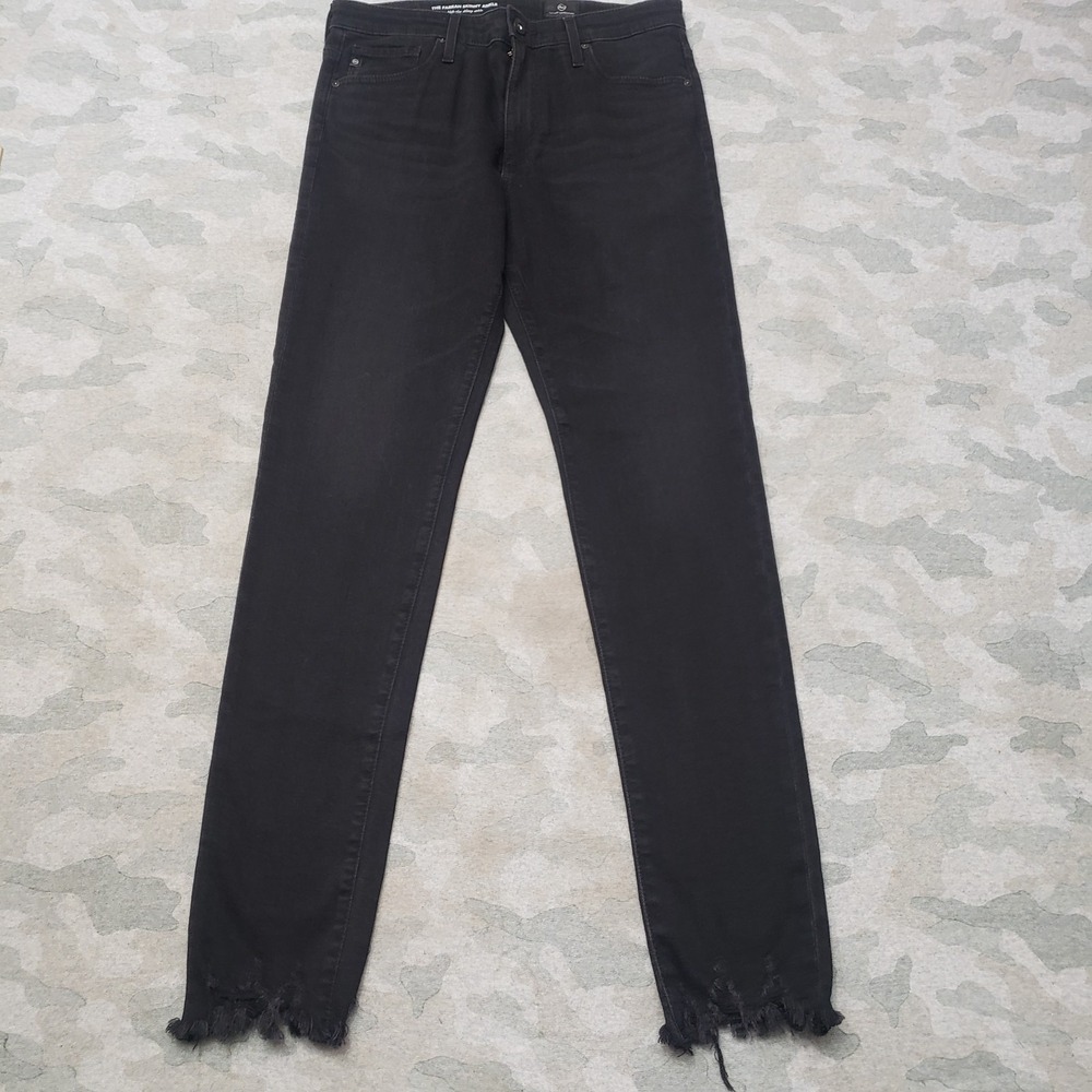 AG Adriano Goldschmied Jeans Womens 27R Black Farrah Skinny Ankle‎ Stretch NWT